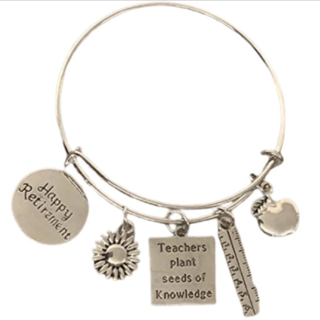 Teacher Retirement Bracelet, Teacher Jewelry, Teacher Retirement Gift